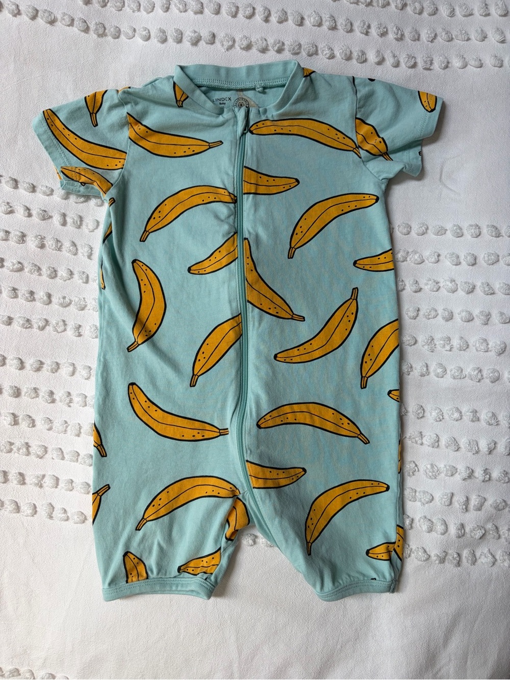 Lindex Baby Romper - fun banana print!